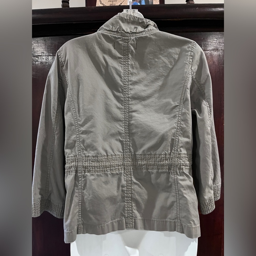 Loft Gray Jacket With Draw-String Waist & Pockets - image 4